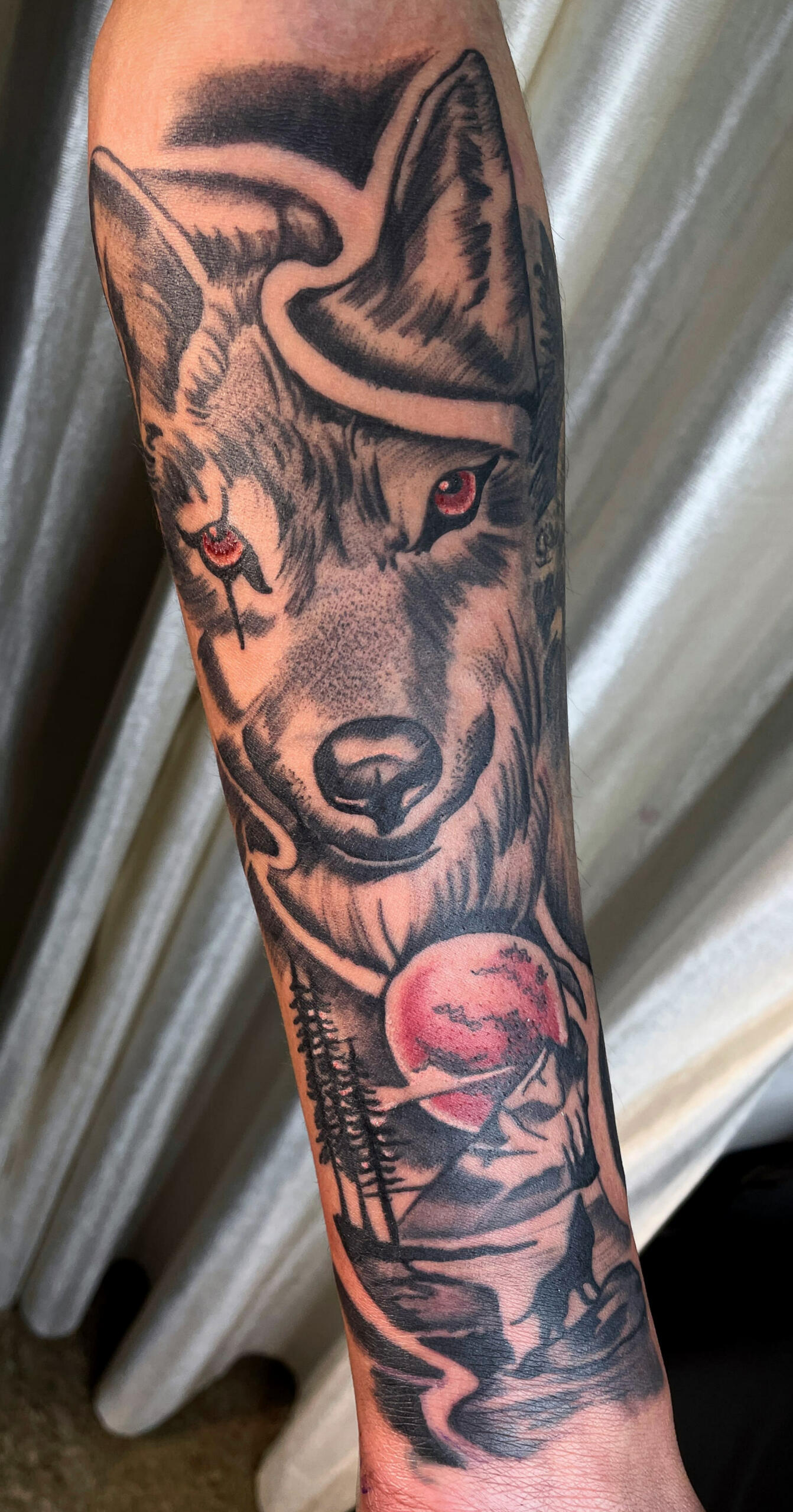 Wolf Tattoo Sleeve